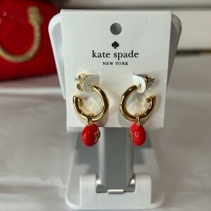 Kate Spade x M&M red earrings